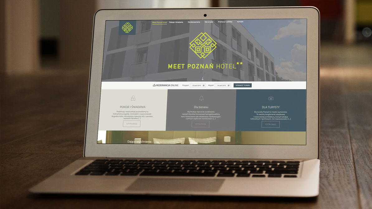 projekt i konfiguracja strony internetowej dla hotelu